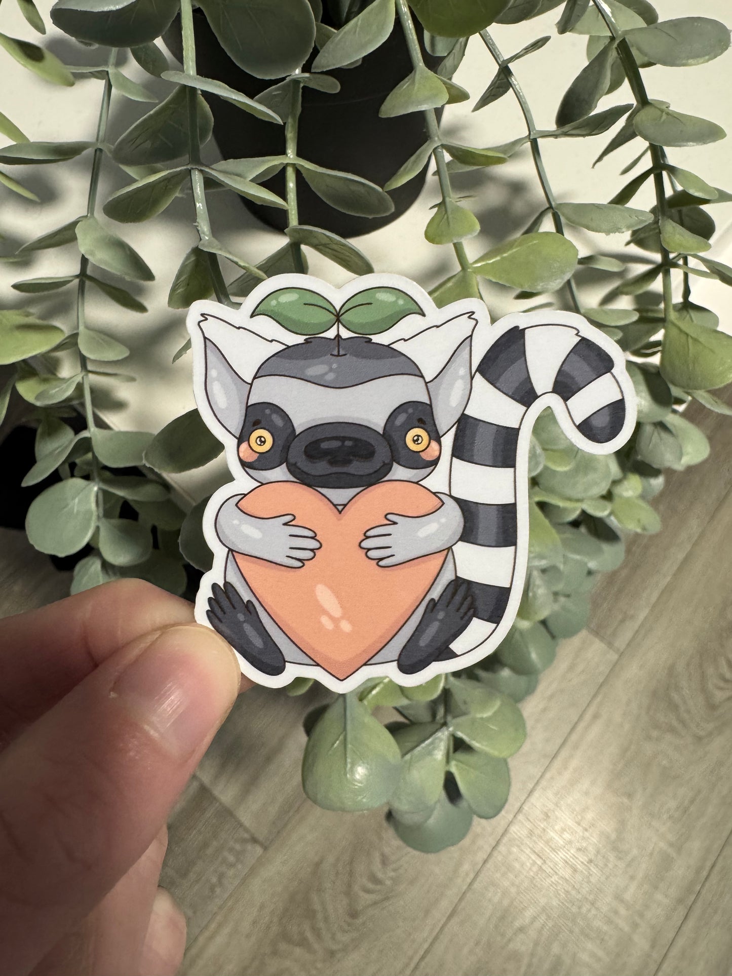 Kawaii Sticker Lemur cute Laptop Aufkleber