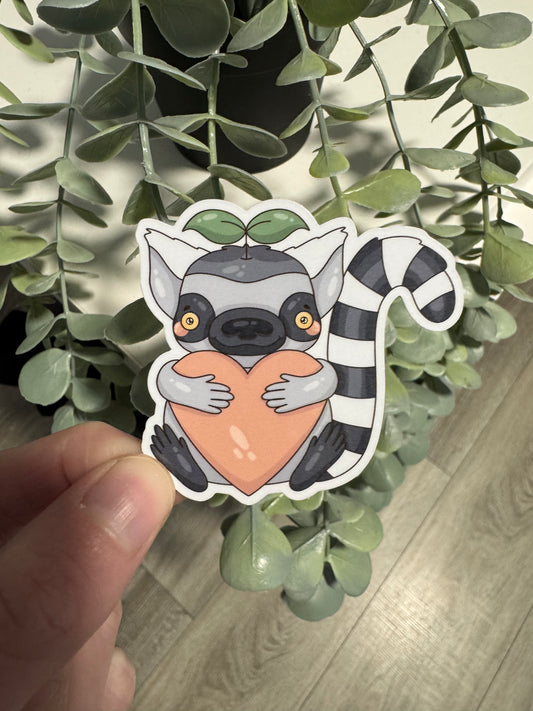 Kawaii Sticker Lemur cute Laptop Aufkleber