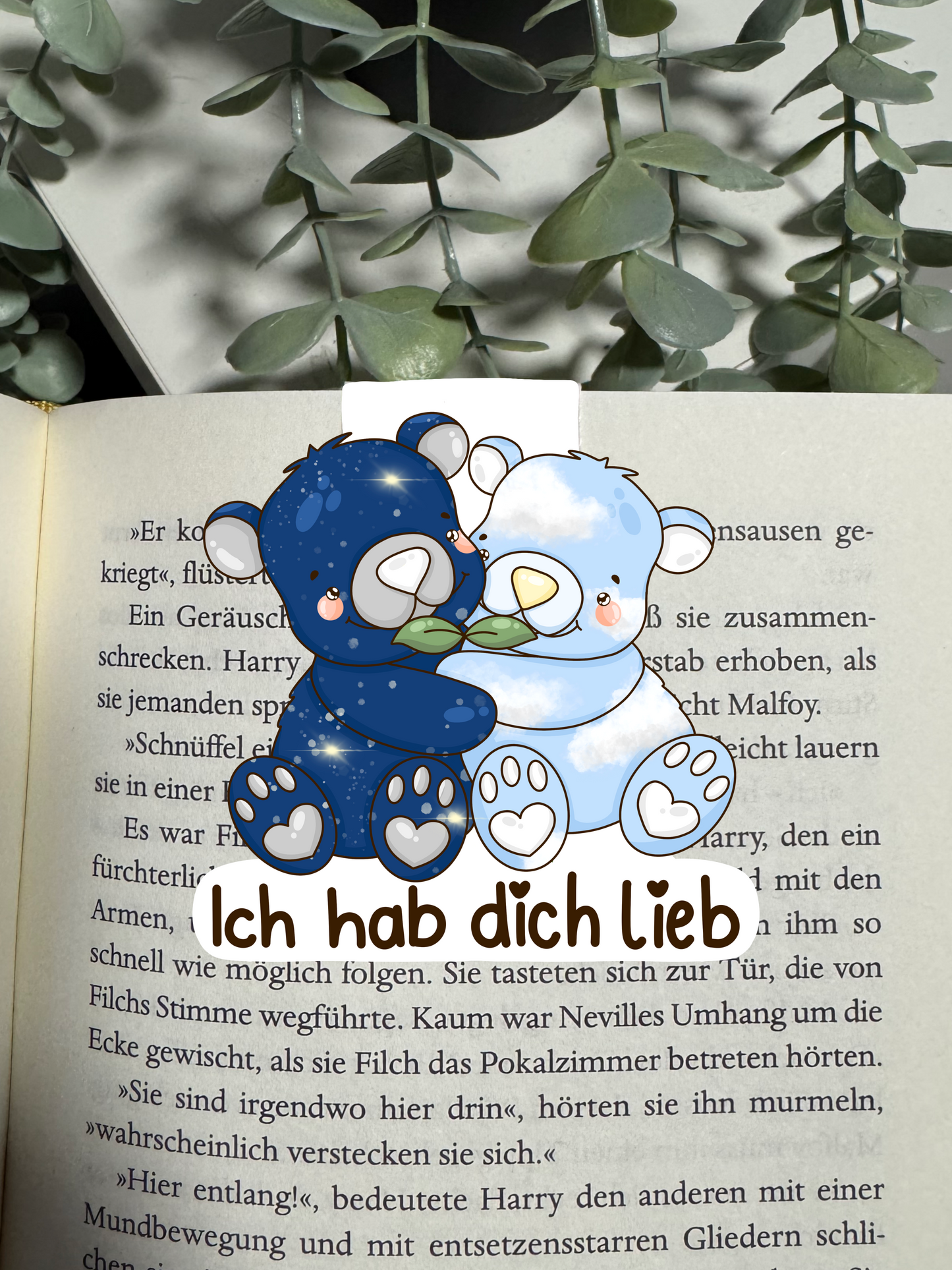 Lesezeichen Bär ich hab dich lieb kawaii