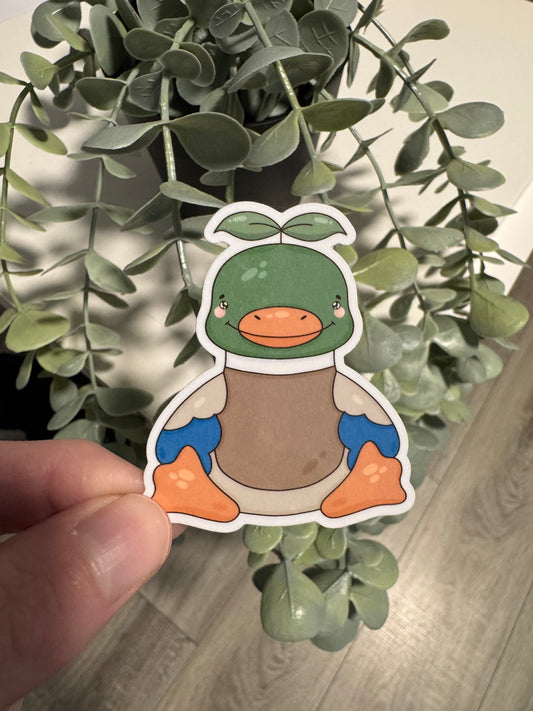 Kawaii Sticker Ente Erpel cute Laptop Aufkleber