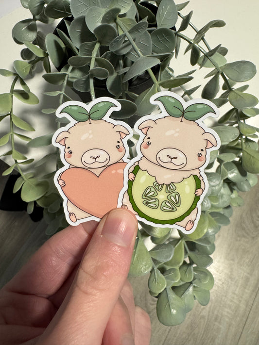 Kawaii Sticker Meerschweinchen cute Laptop Aufkleber