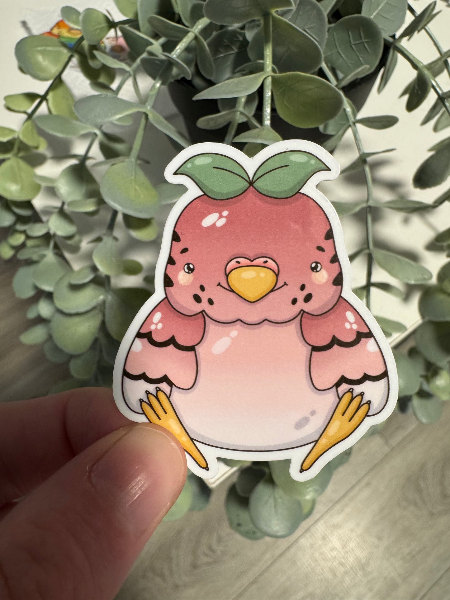 Kawaii Sticker Wellensittich bunt cute Laptop Aufkleber