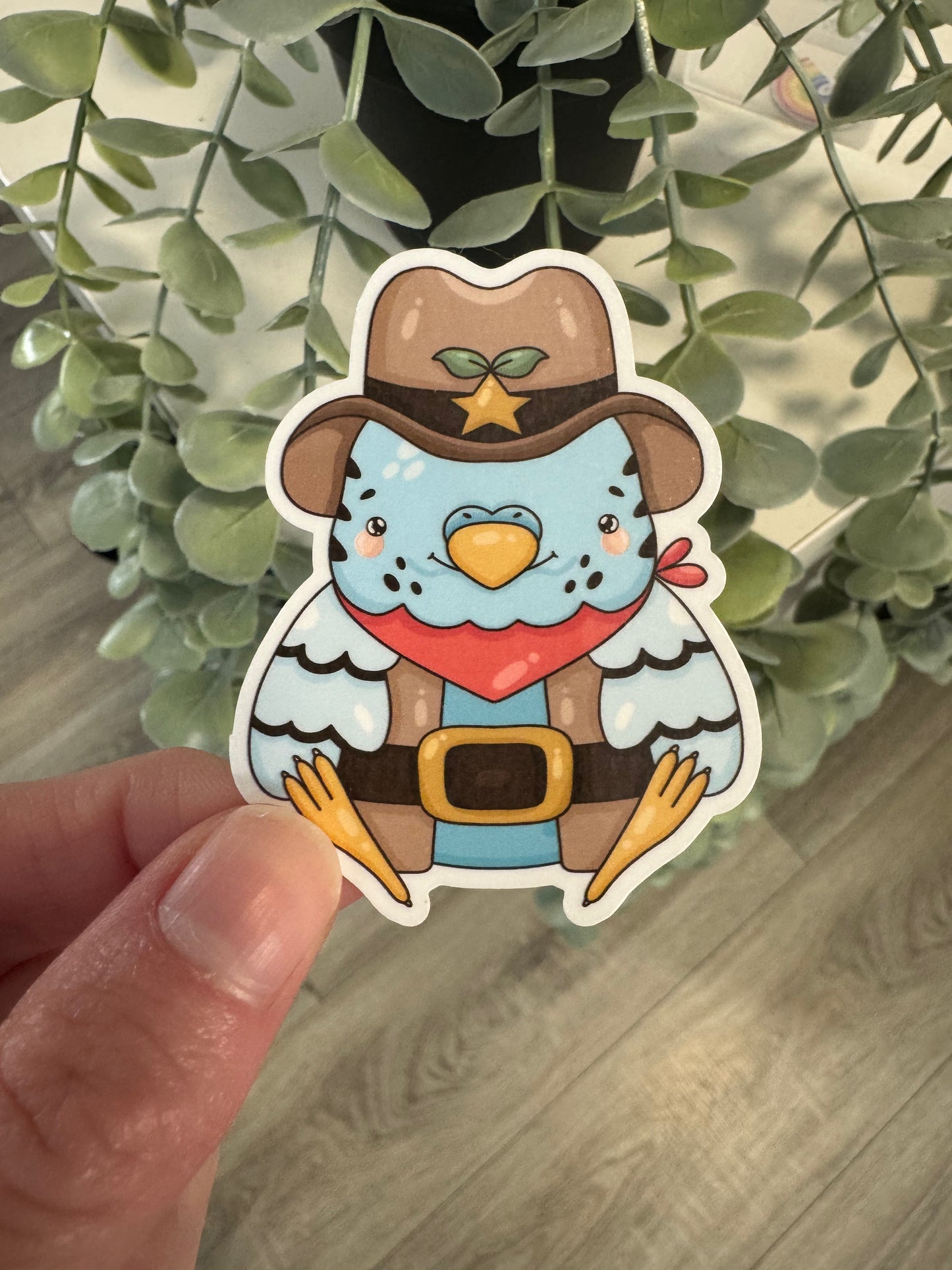 Wellensittich Sticker Fasching Karneval Laptop Sticker