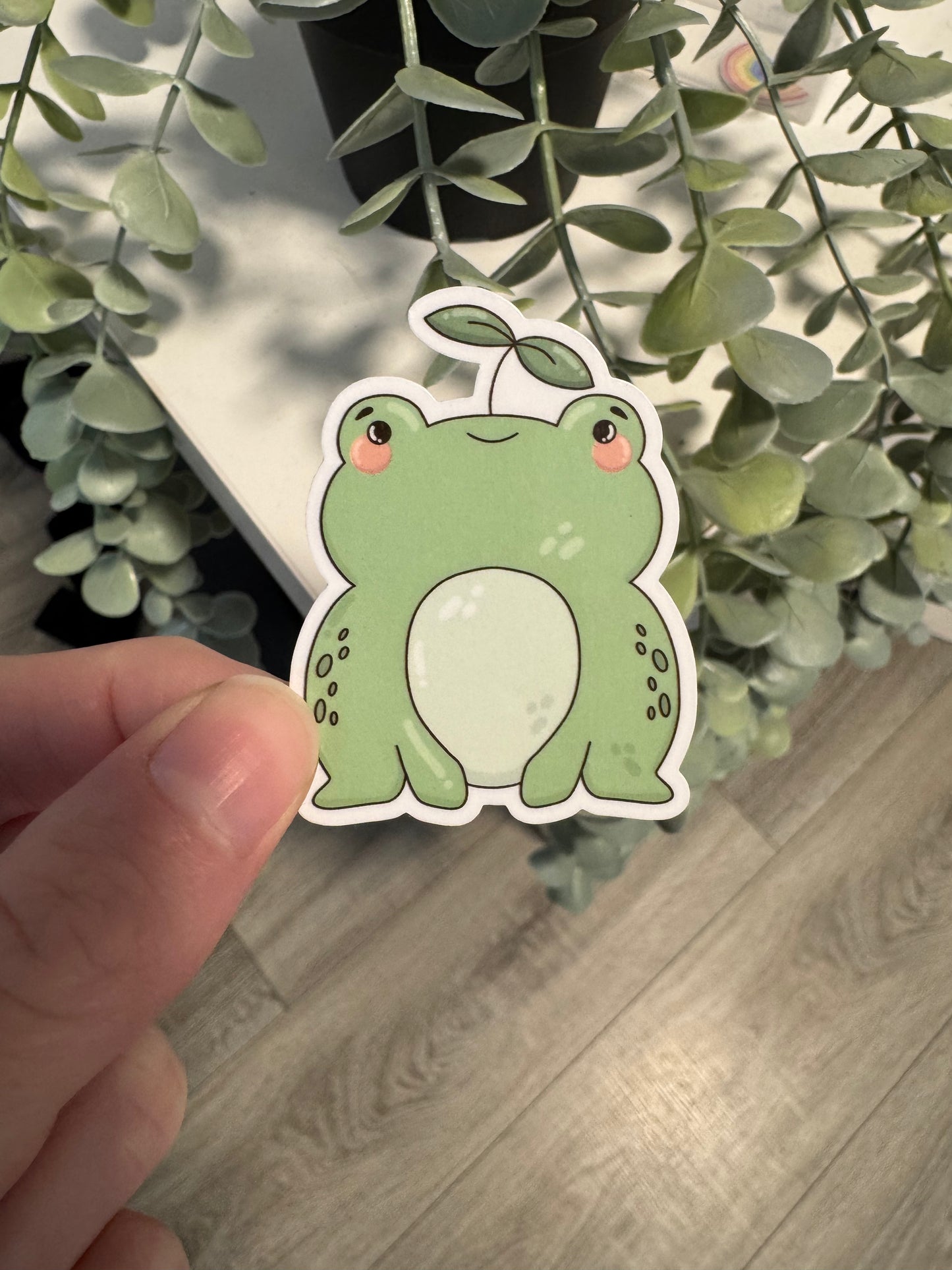 Kawaii Sticker Frosch cute Laptop Aufkleber