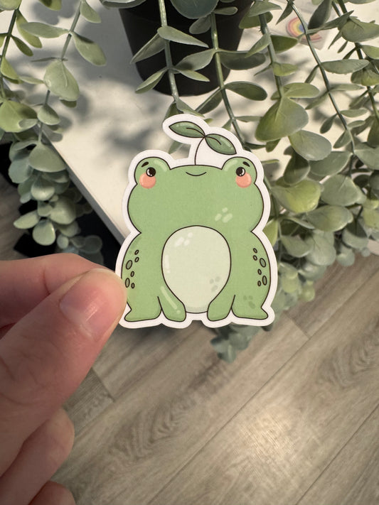 Kawaii Sticker Frosch cute Laptop Aufkleber