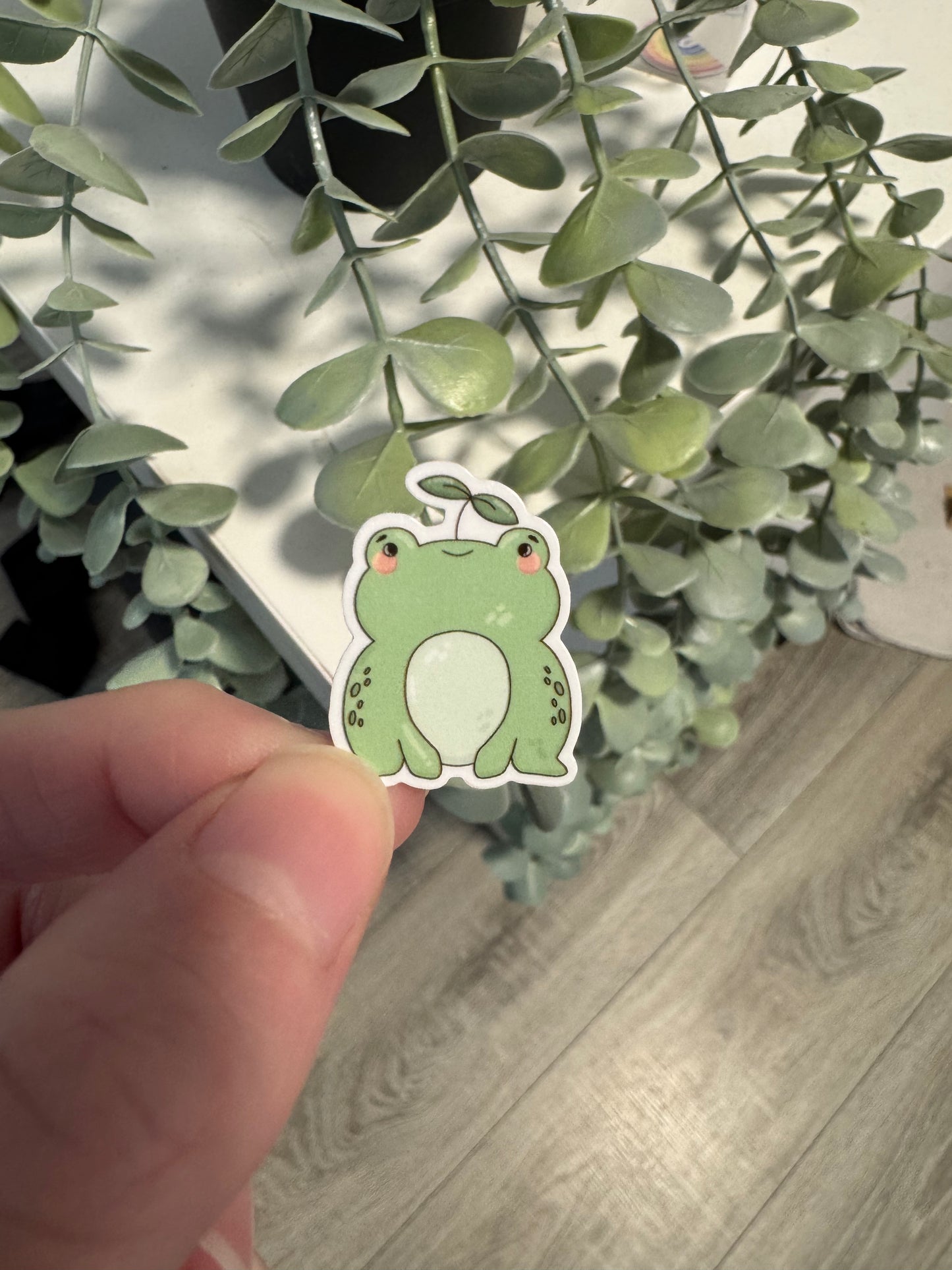 Kawaii Sticker Frosch cute Laptop Aufkleber