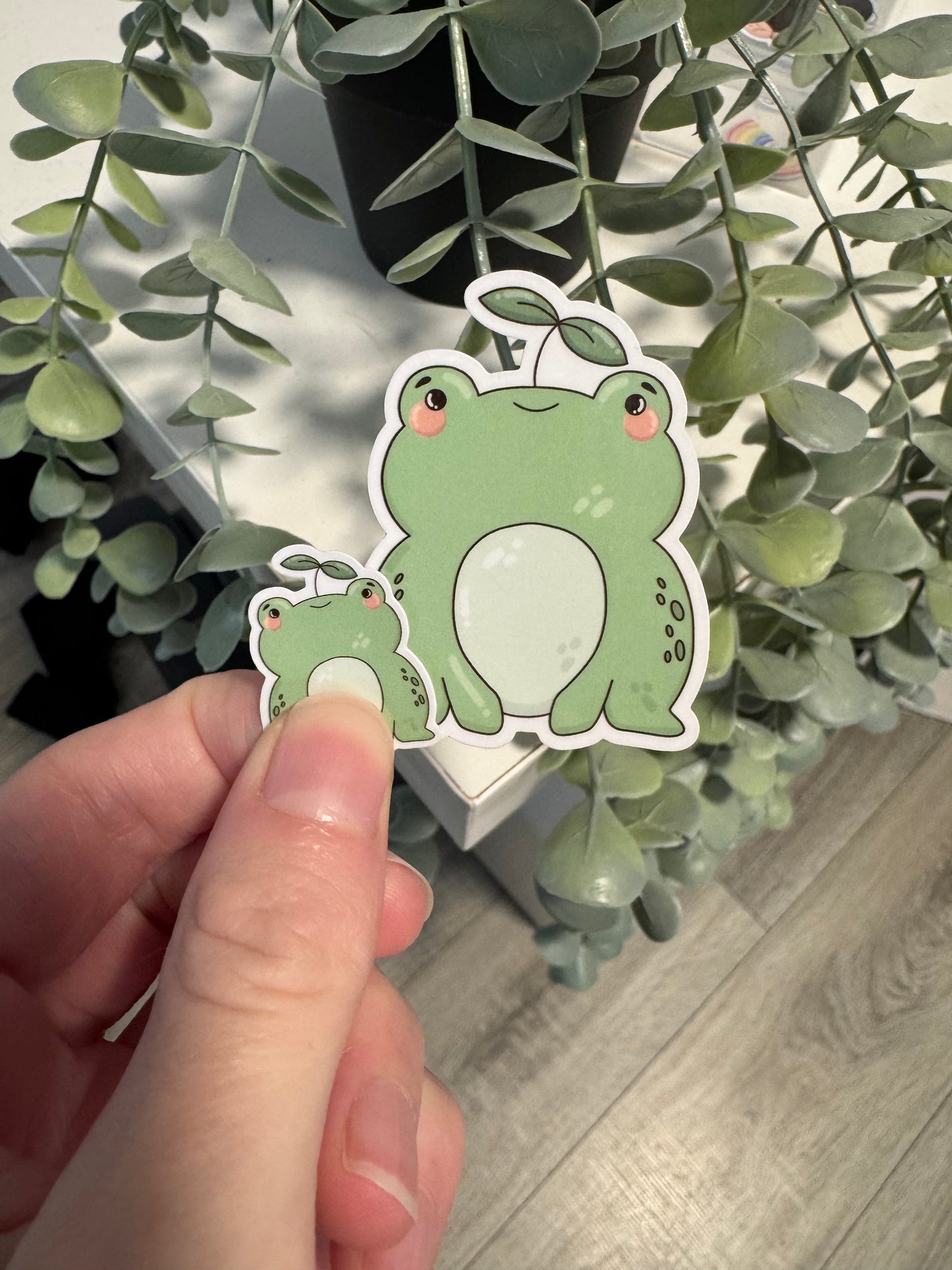 Kawaii Sticker Frosch cute Laptop Aufkleber
