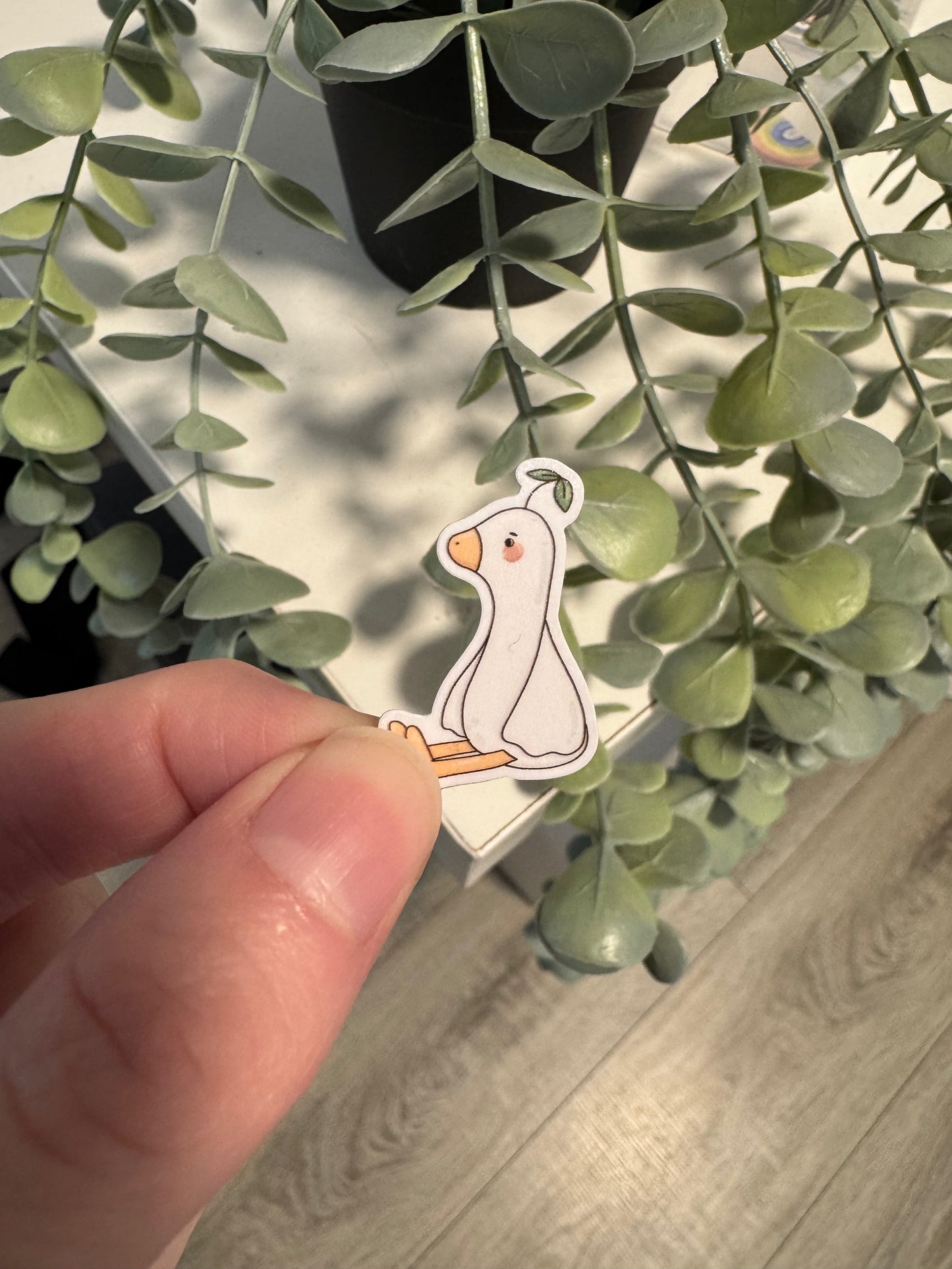 Kawaii Sticker Gans cute Laptop Aufkleber