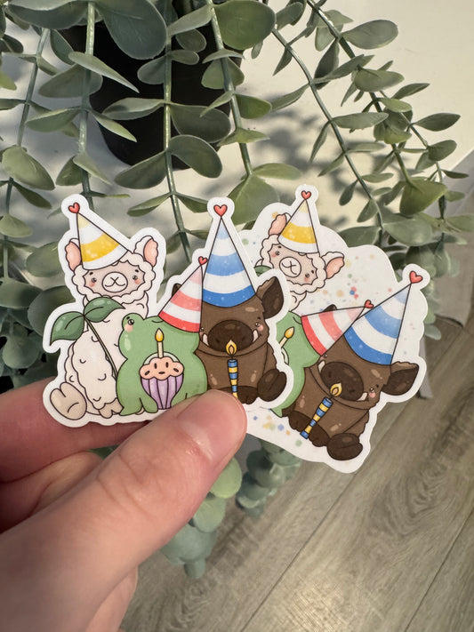 Geburtstags Sticker kawaii