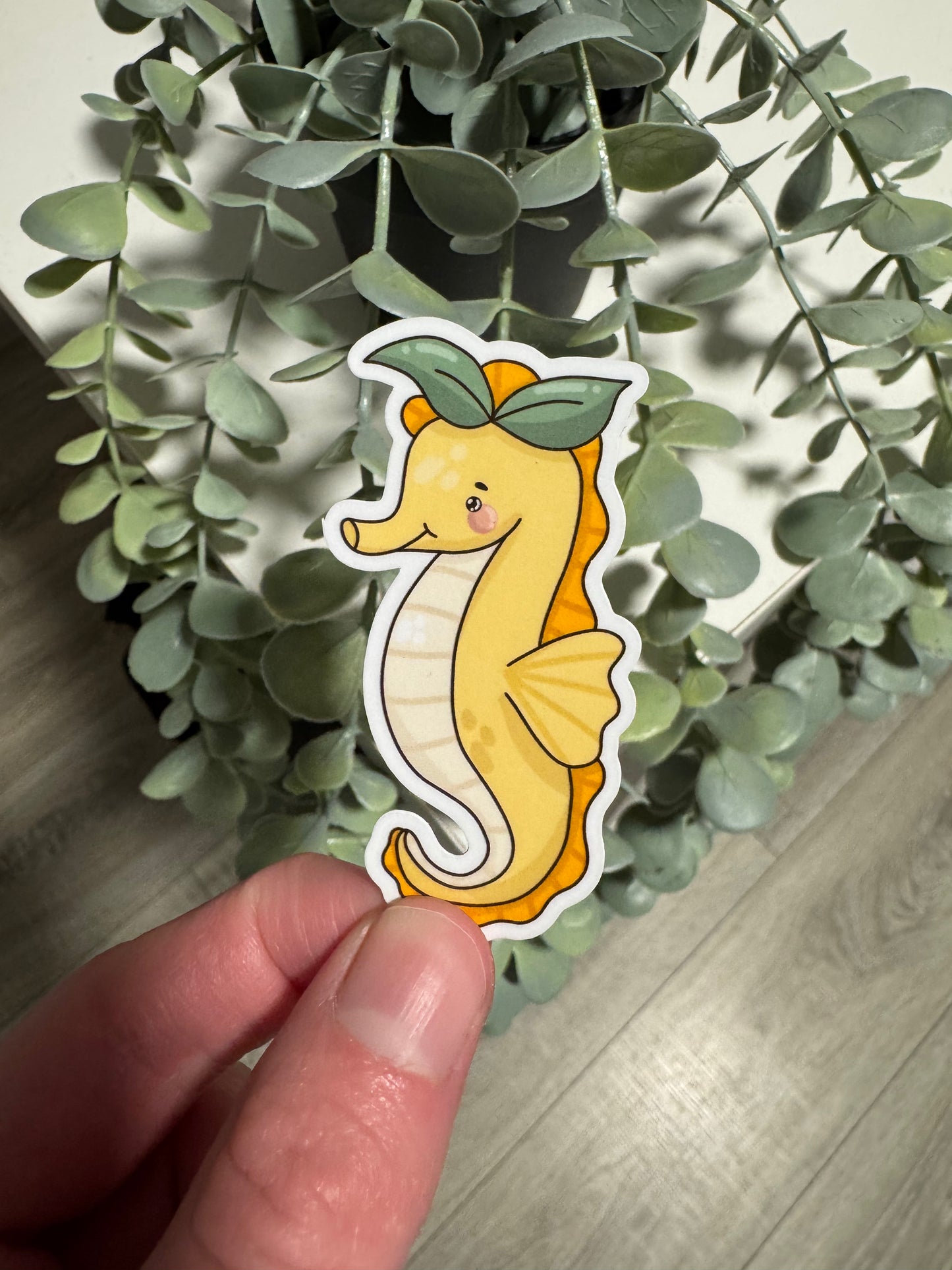 Kawaii Sticker Seepferdchen cute Laptop Aufkleber