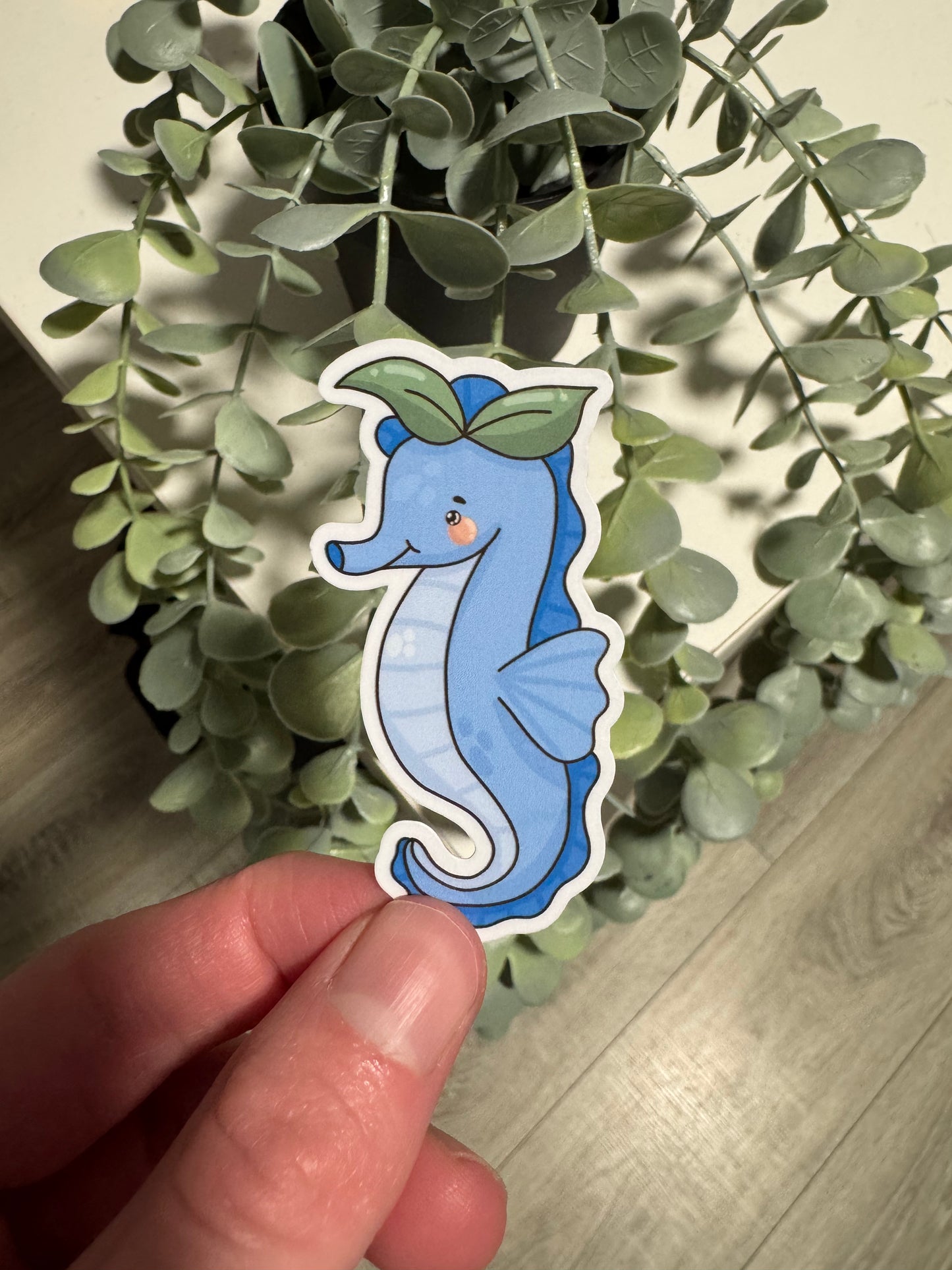 Kawaii Sticker Seepferdchen cute Laptop Aufkleber