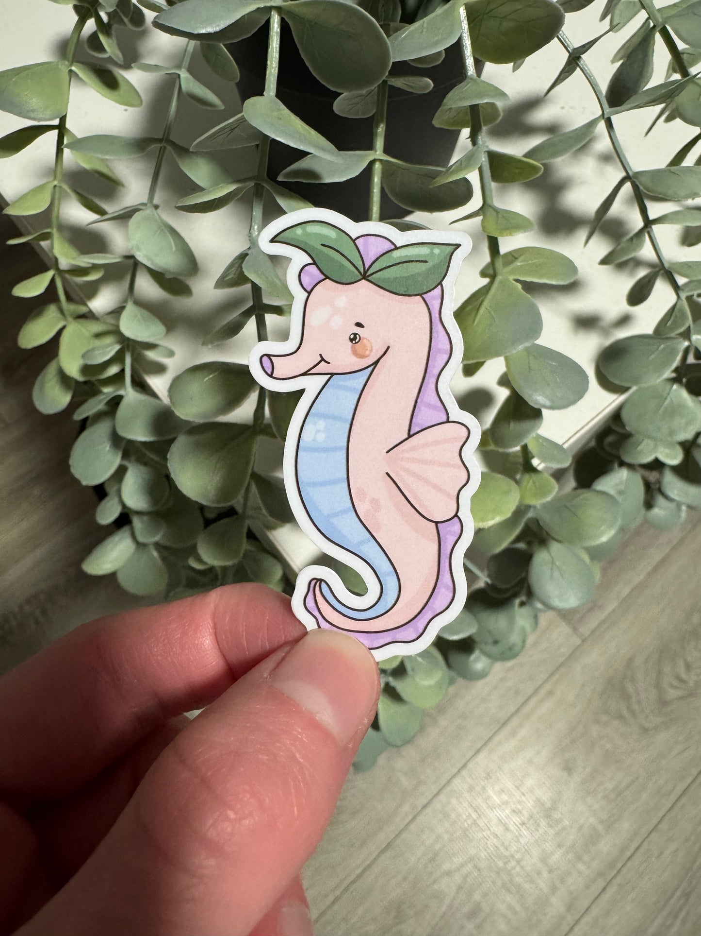 Kawaii Sticker Seepferdchen cute Laptop Aufkleber