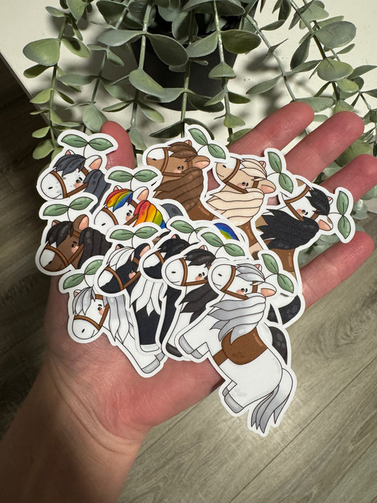 Kawaii Sticker Pferd cute Laptop Aufkleber