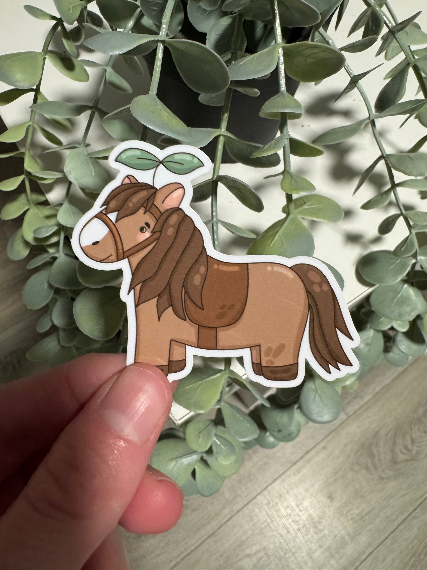 Kawaii Sticker Pferd cute Laptop Aufkleber