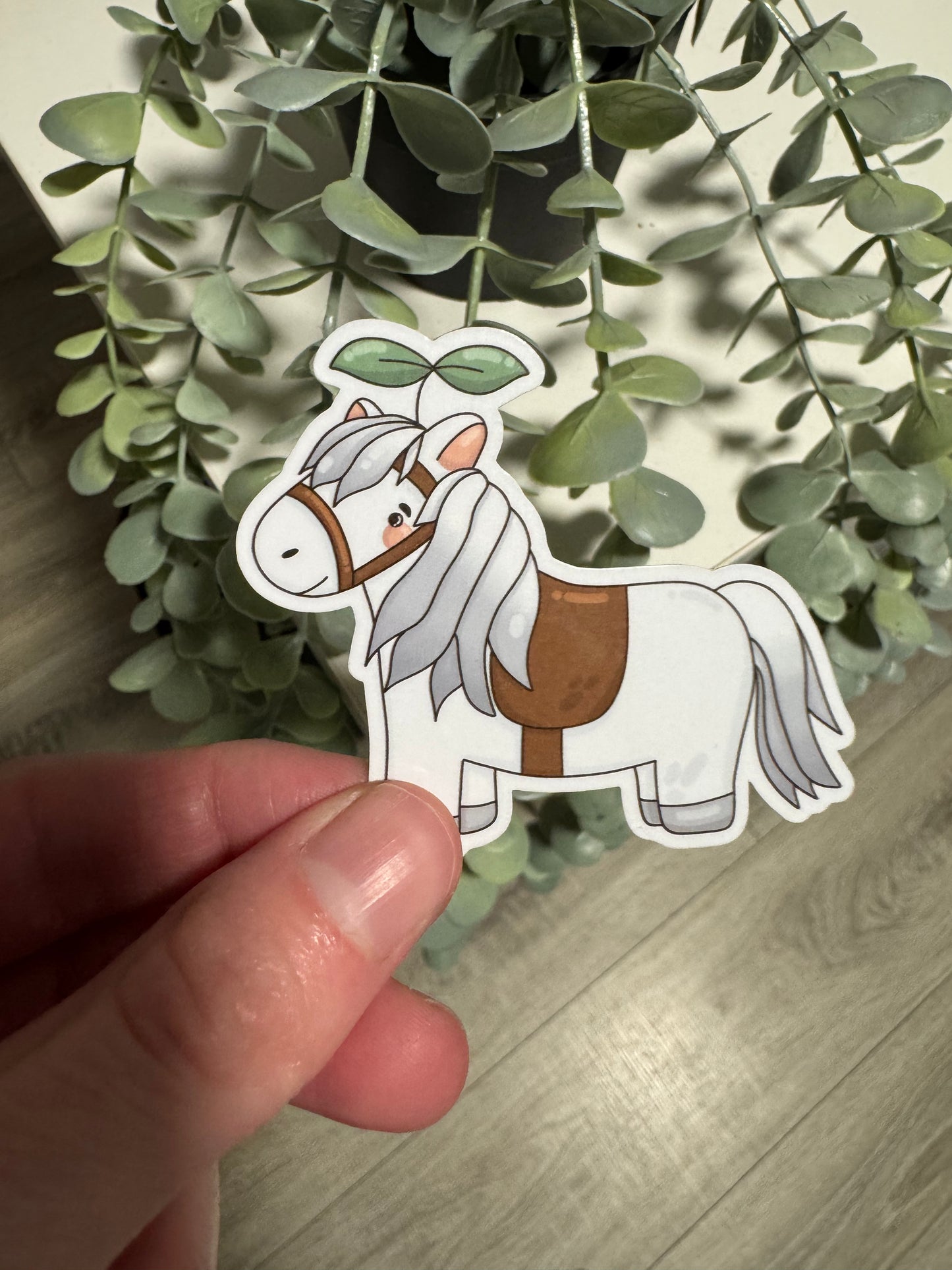 Kawaii Sticker Pferd cute Laptop Aufkleber