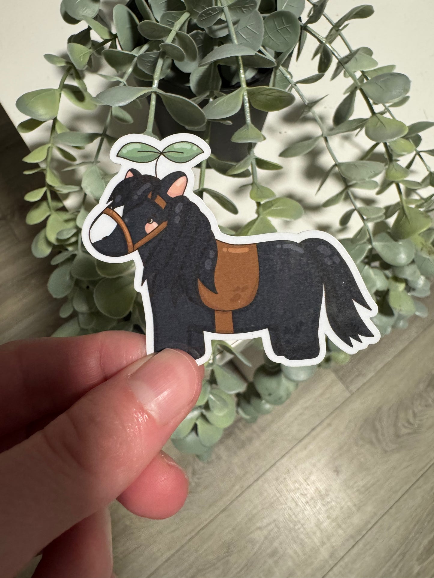 Kawaii Sticker Pferd cute Laptop Aufkleber