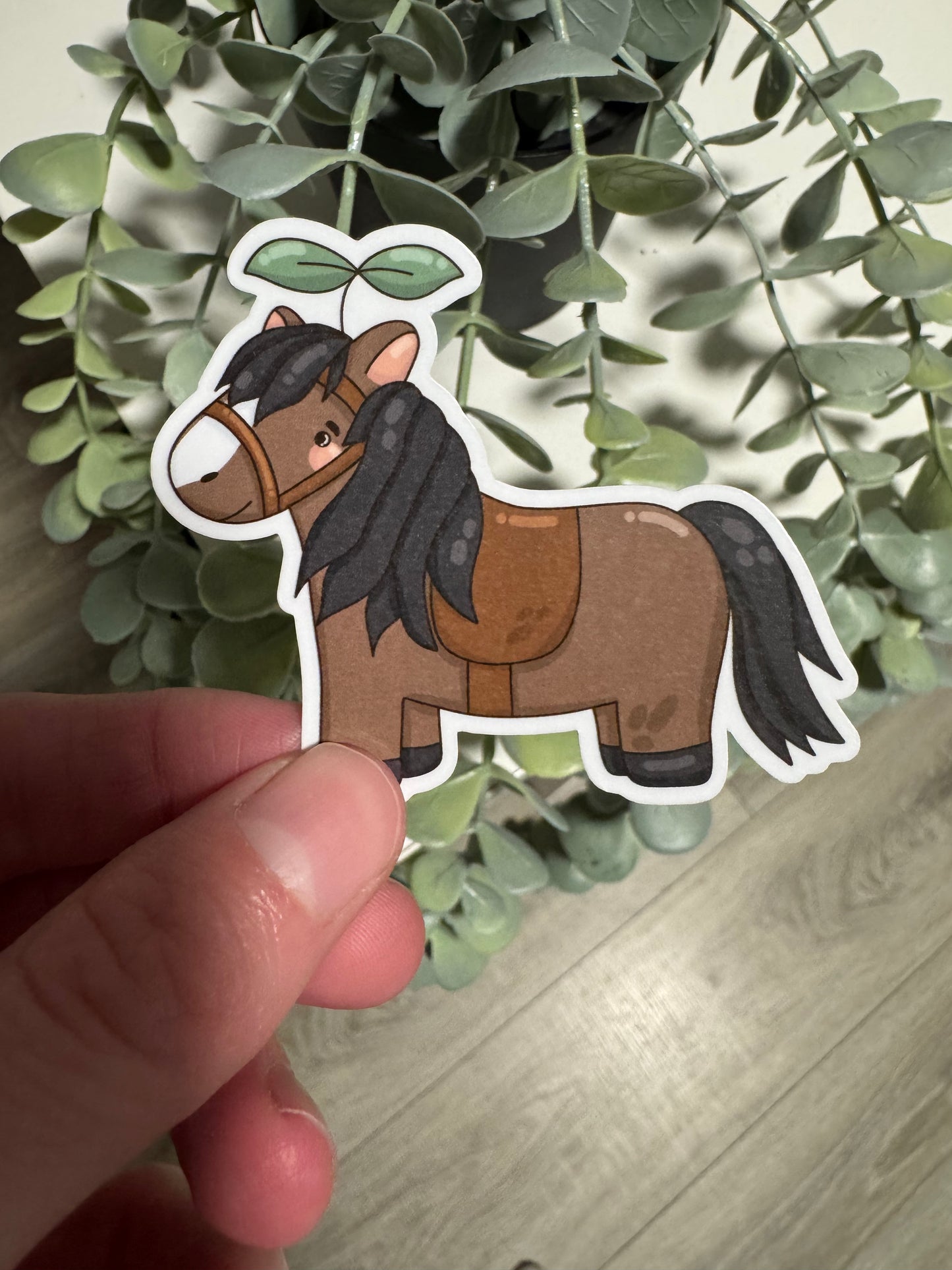 Kawaii Sticker Pferd cute Laptop Aufkleber