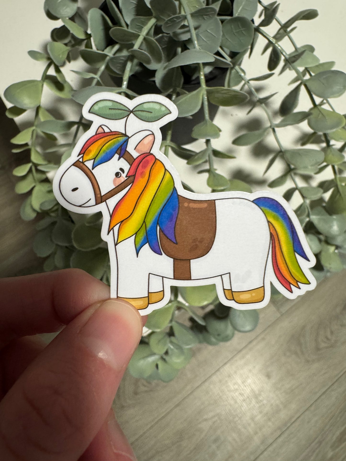 Kawaii Sticker Pferd cute Laptop Aufkleber