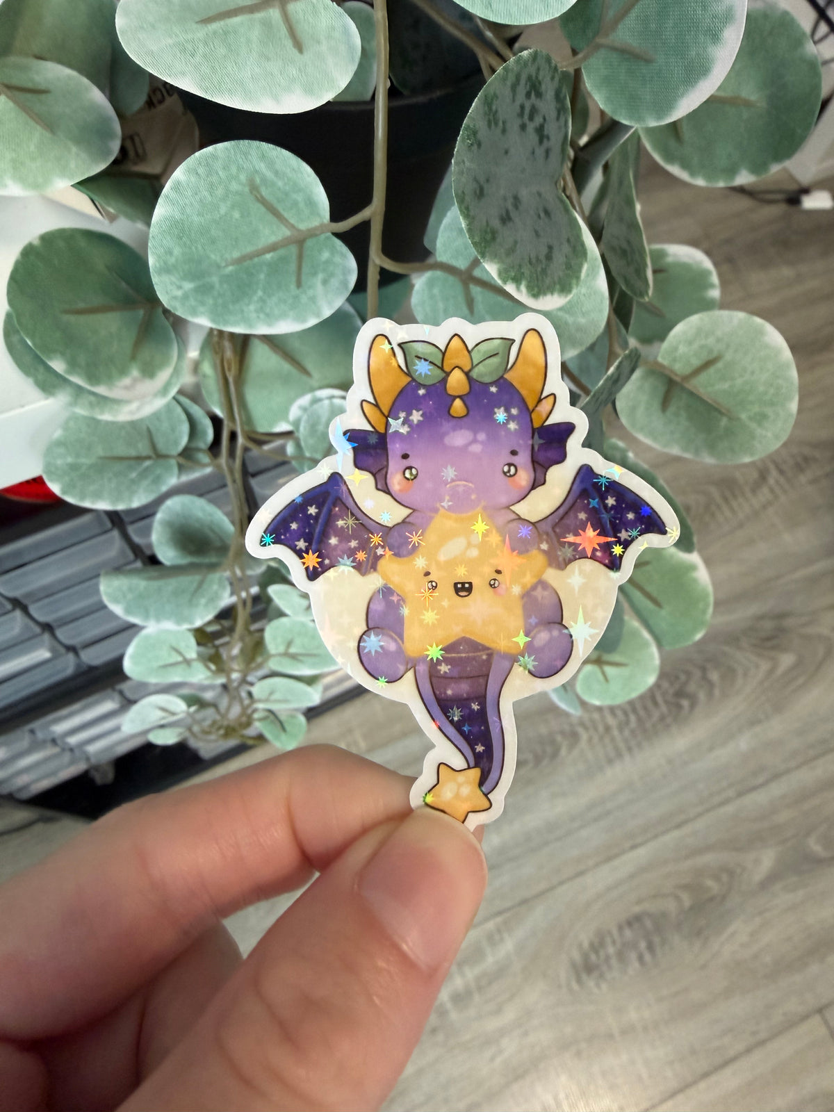 Sticker Drachen kawaii Lesezeichen