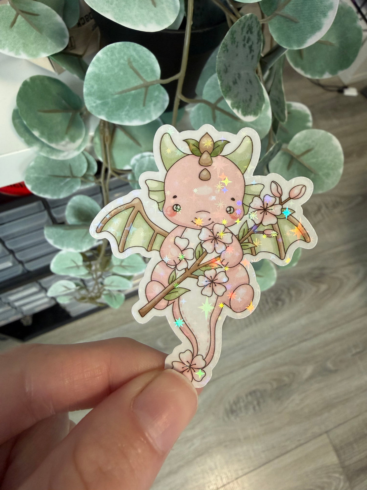 Sticker Drachen kawaii Lesezeichen