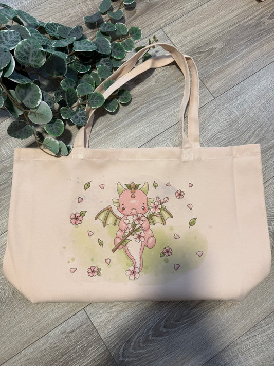 Tasche breit Kirschblütendrache