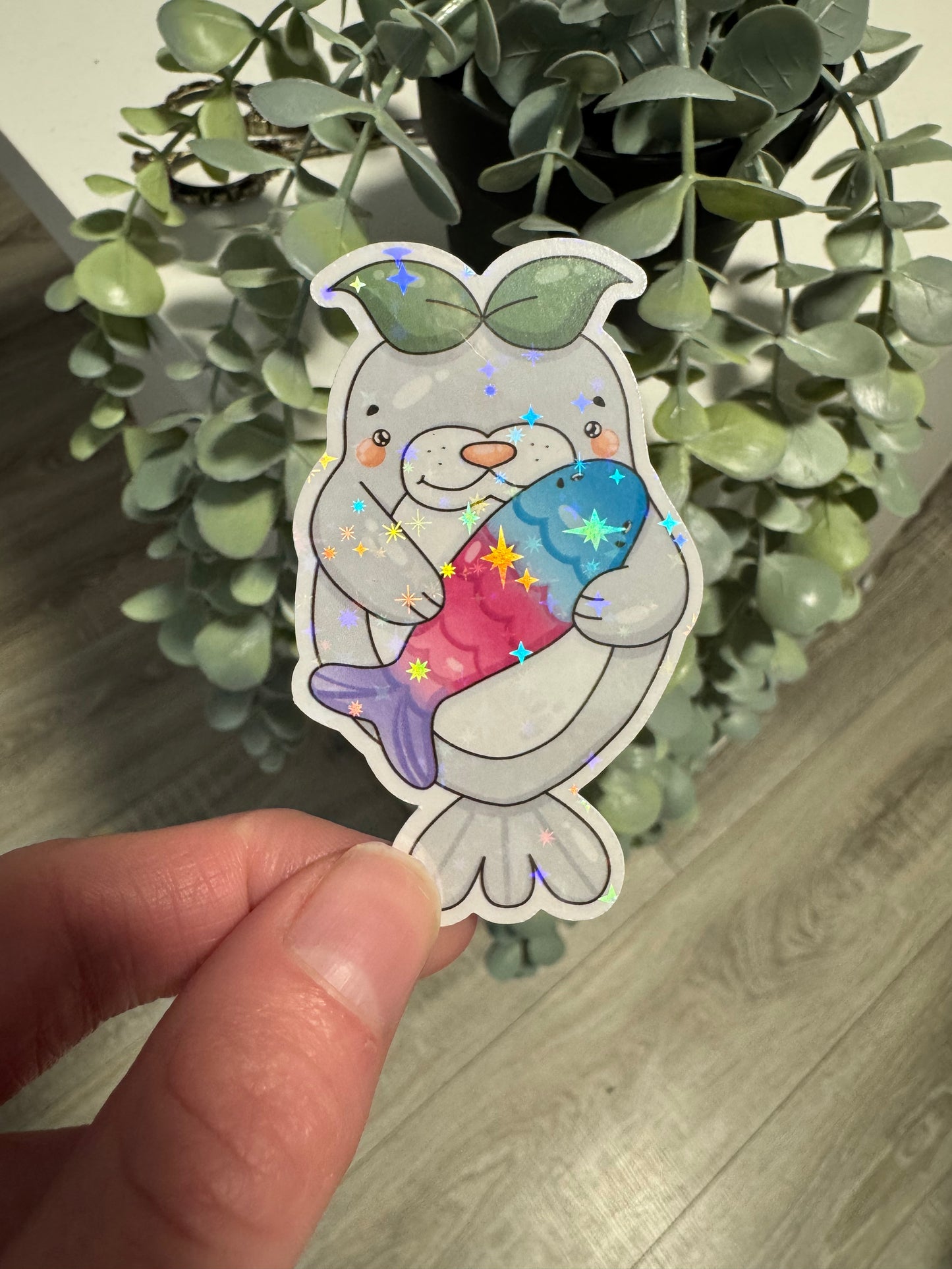 Sticker Robbe kawaii