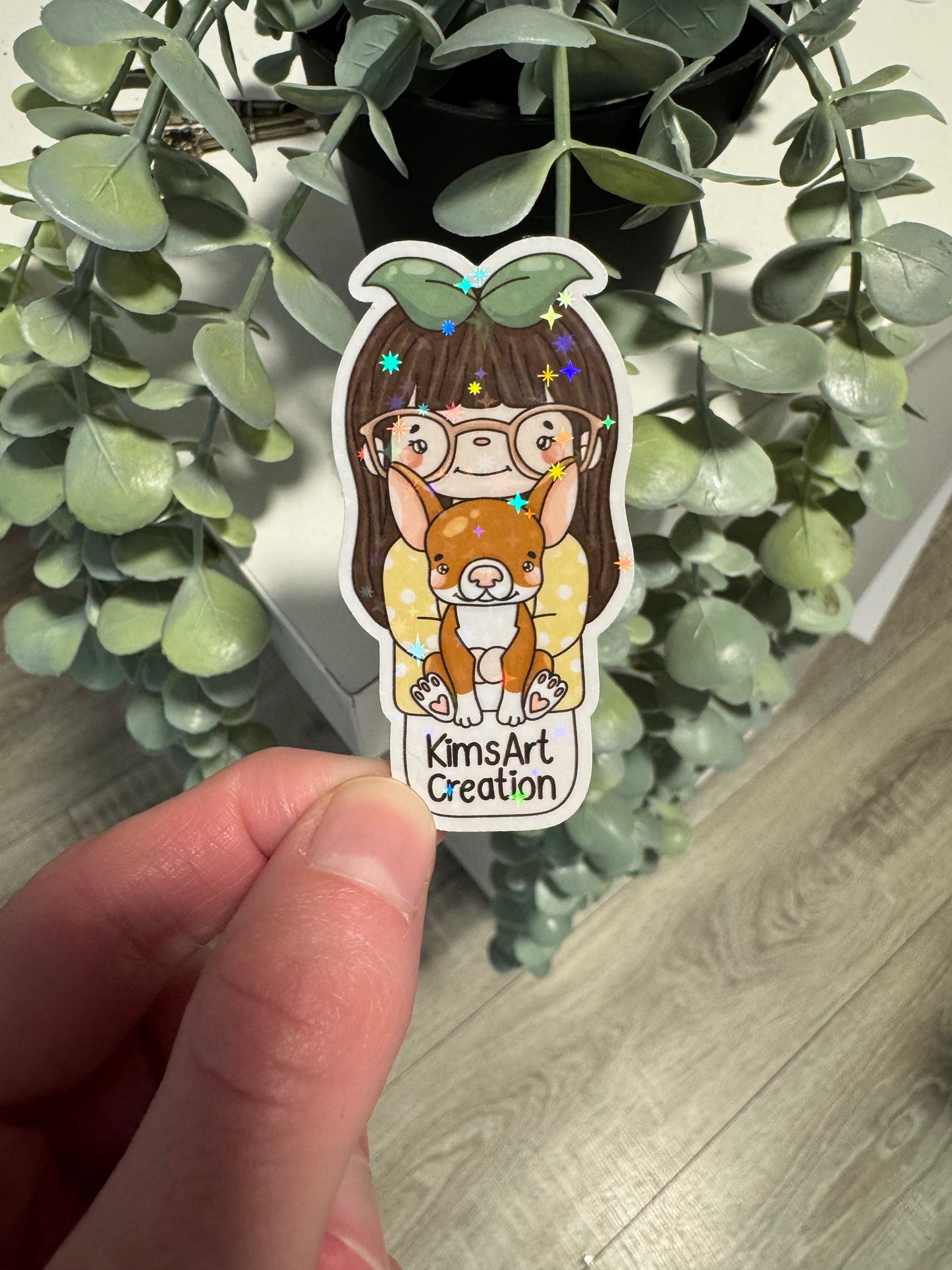 Sticker Dino & Kim kawaii KimsArtCreation
