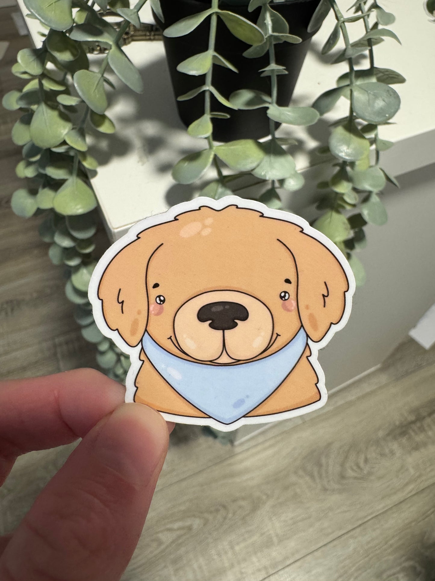 Sticker Golden Retriever kawaii
