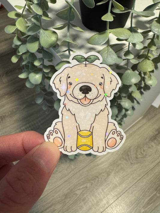 Sticker Golden Retriever kawaii