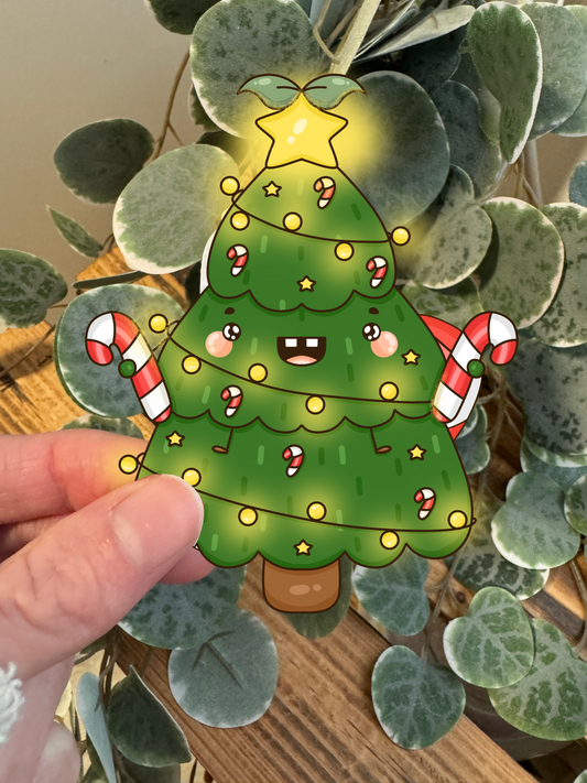 Sticker Tannenbaum weihnachtlich