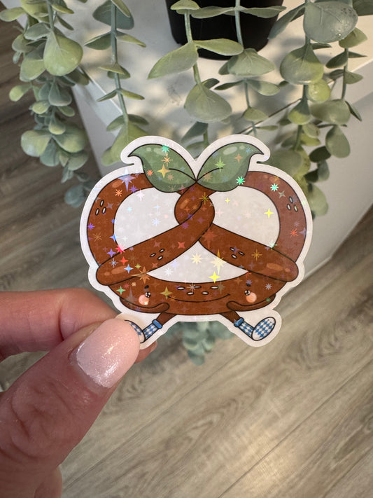 Sticker Brezel kawaii