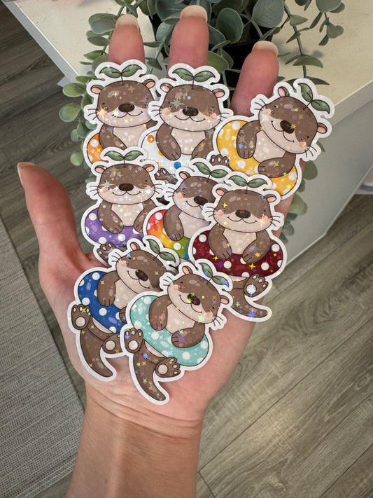 Sticker Otter Sommer Schwimmreifen