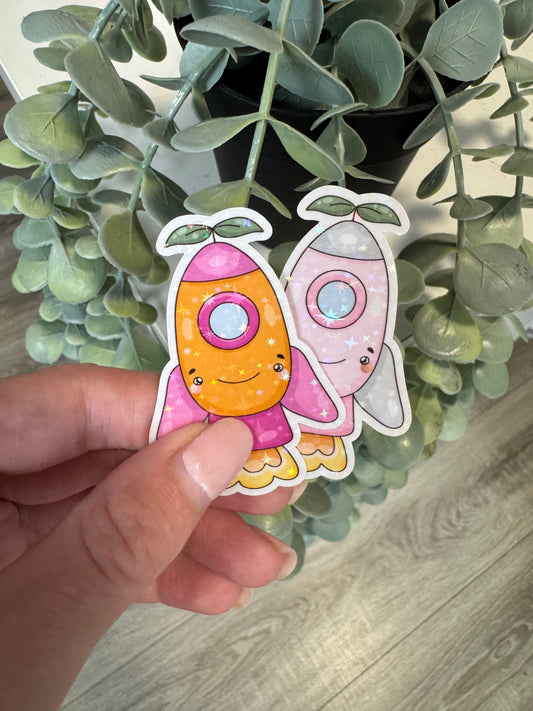 Sticker Rakete kawaii
