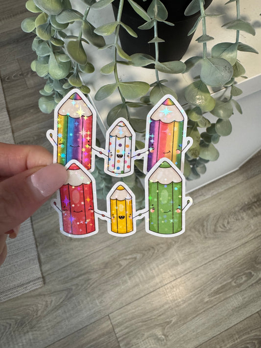 Sticker Stift Einschulung kawaii