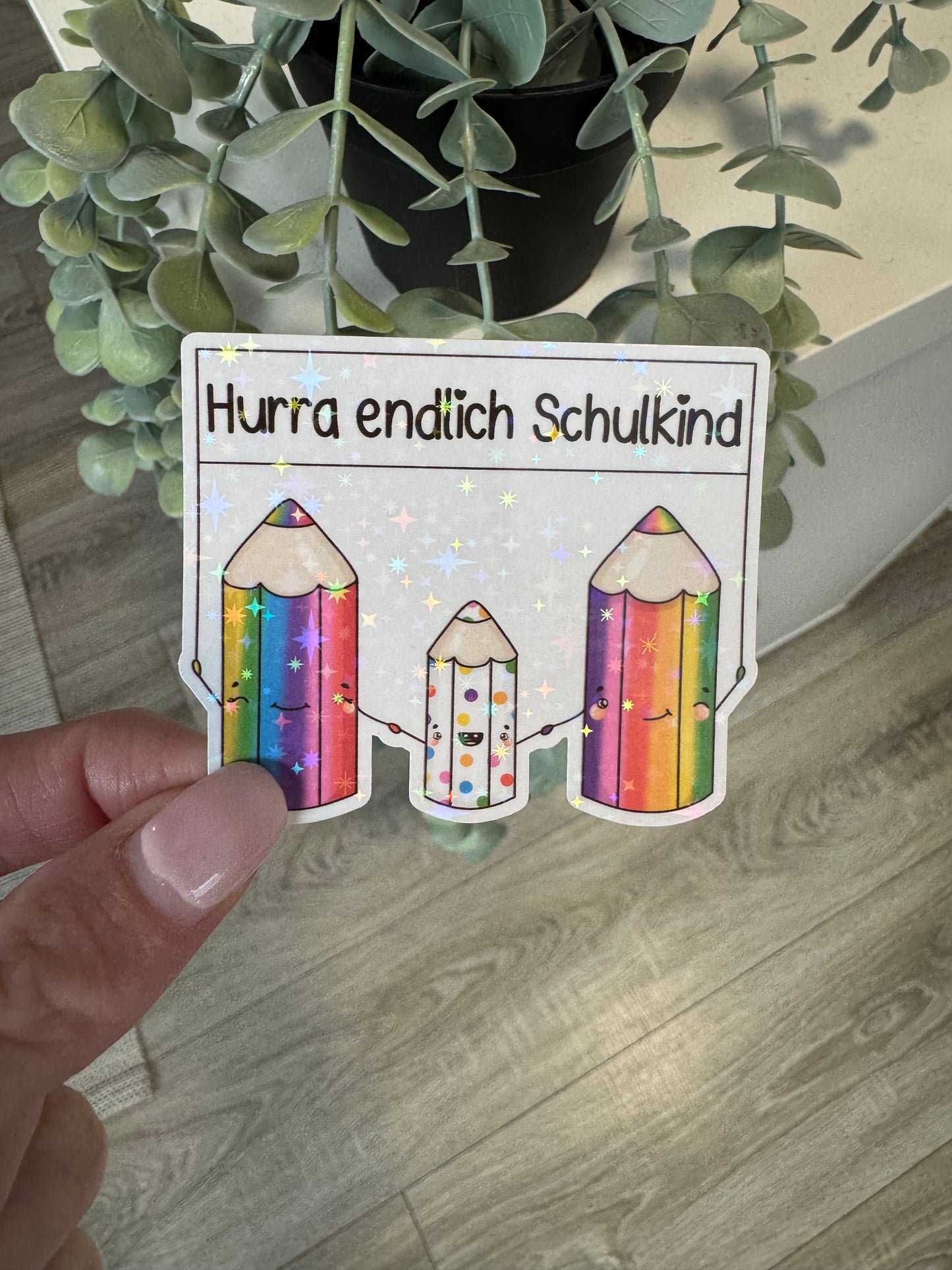 Sticker Stift Einschulung kawaii