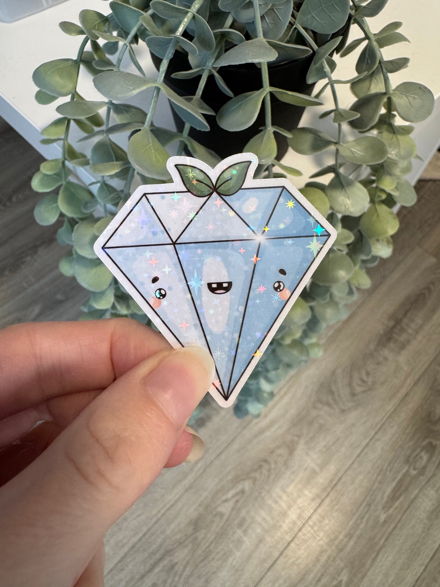 Sticker Diamant kawaii