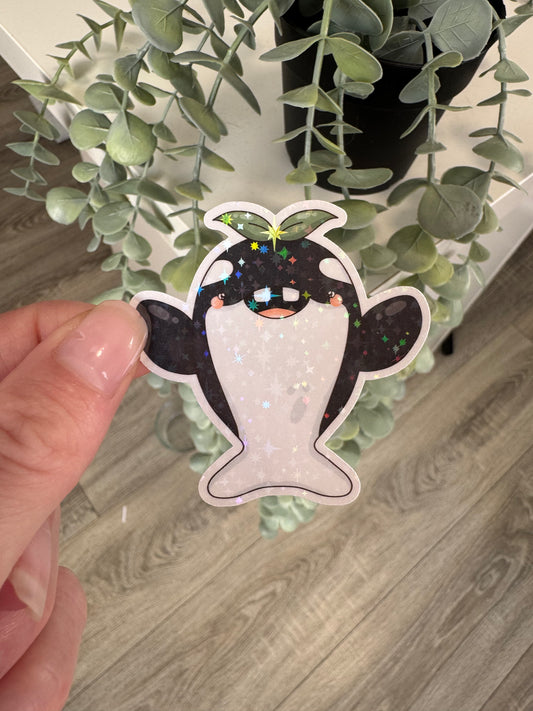 Sticker Orca vorne kawaii