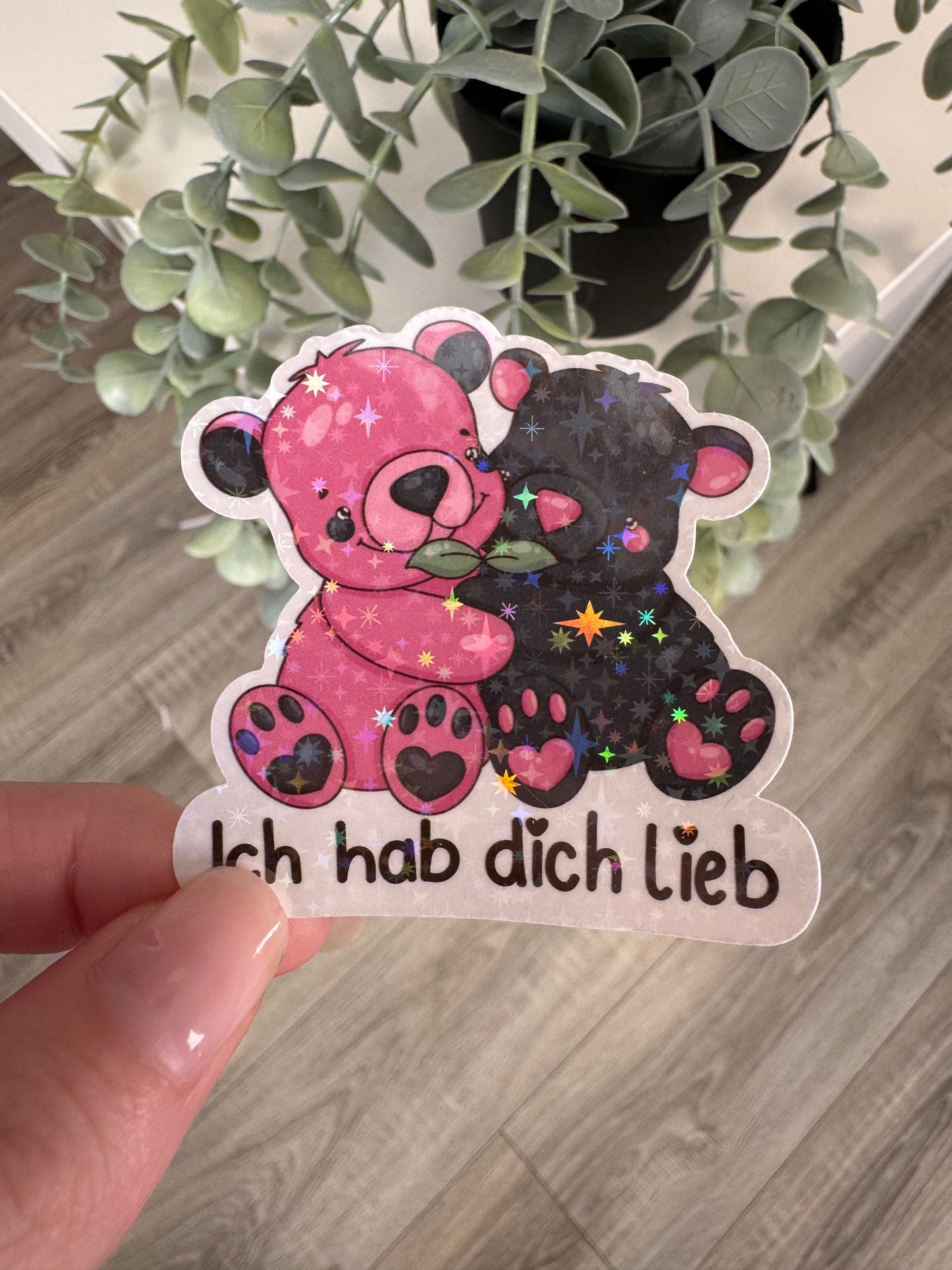 Sticker Bär ich habe dich lieb kawaii