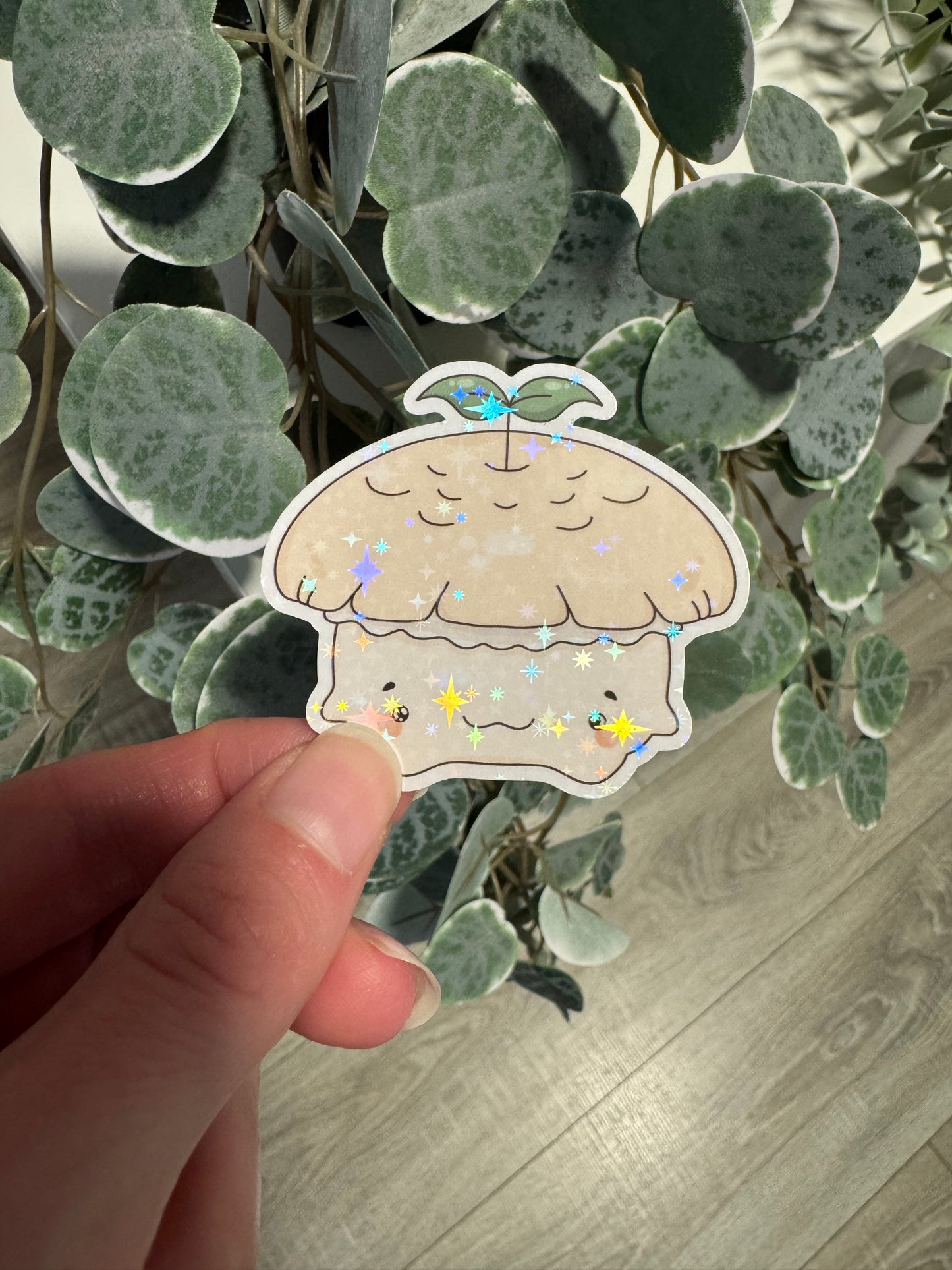 Sticker Pilz Herbst kawaii