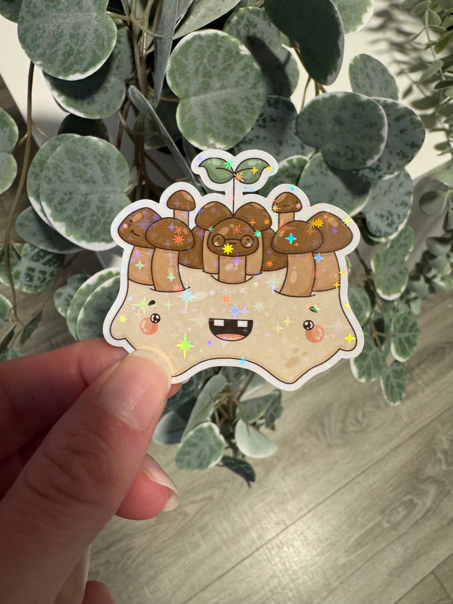 Sticker Pilz Herbst kawaii