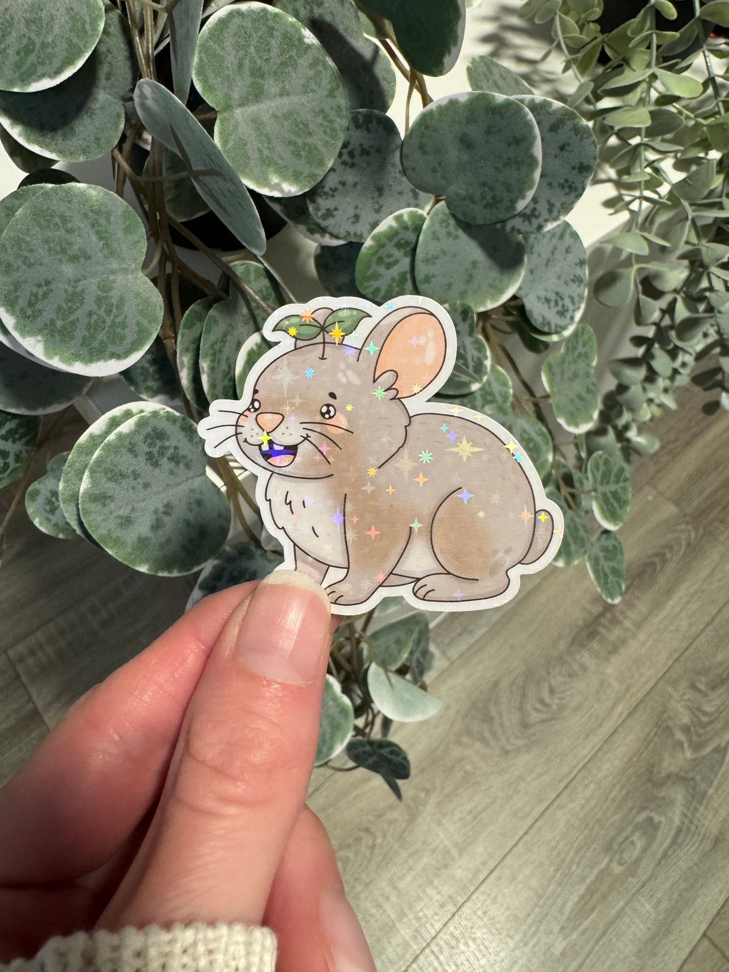 Sticker Pfeifhase kawaii