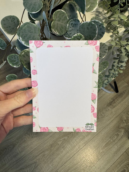 Notizblock vintage Rosen