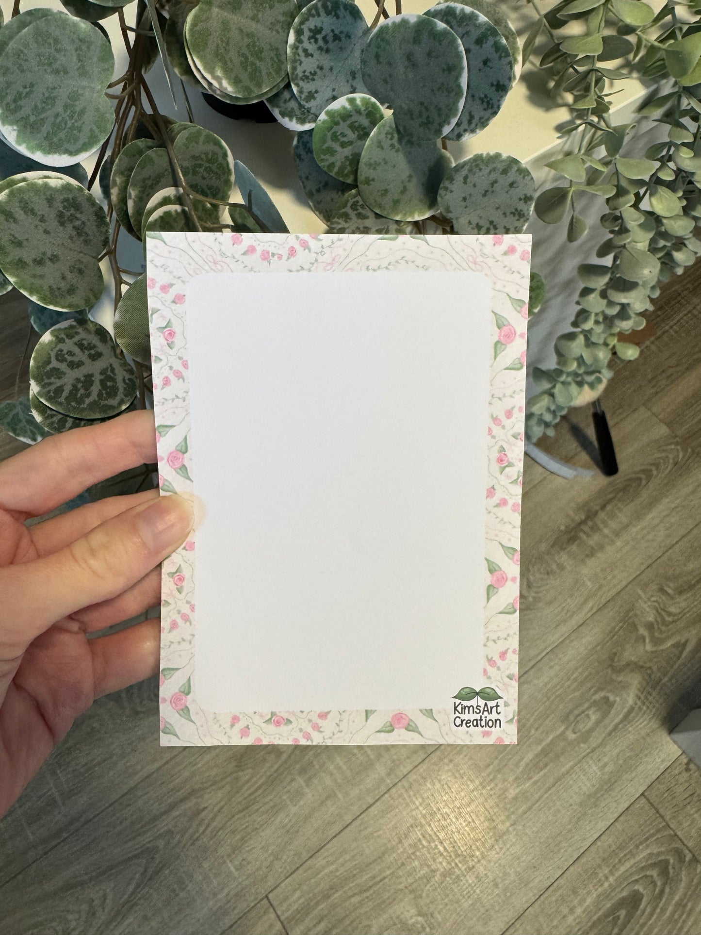 Notizblock vintage shabby chic Rosen