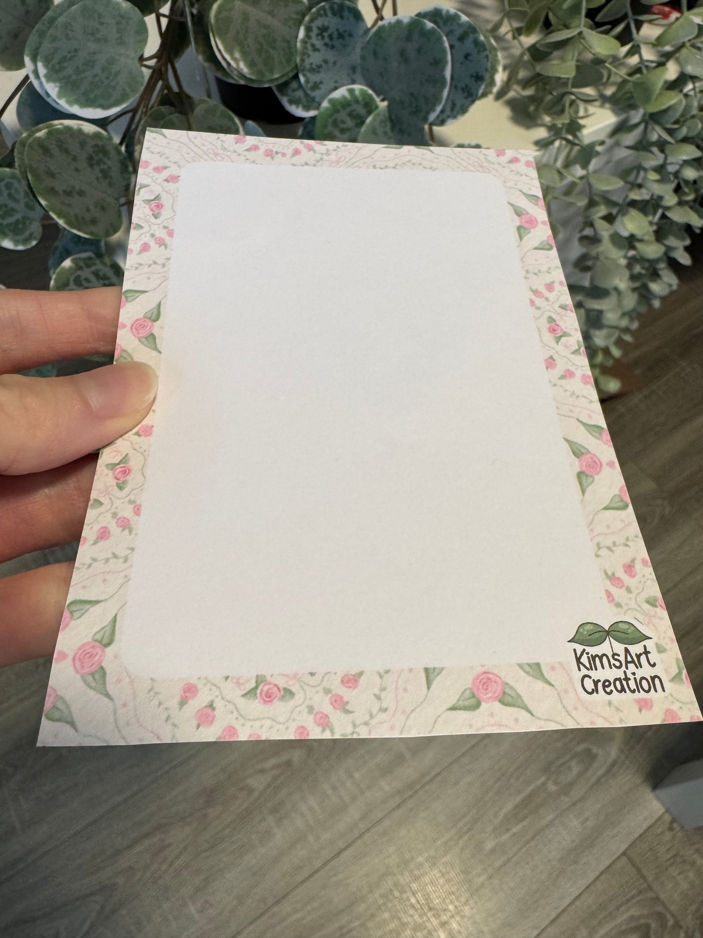 Notizblock vintage shabby chic Rosen