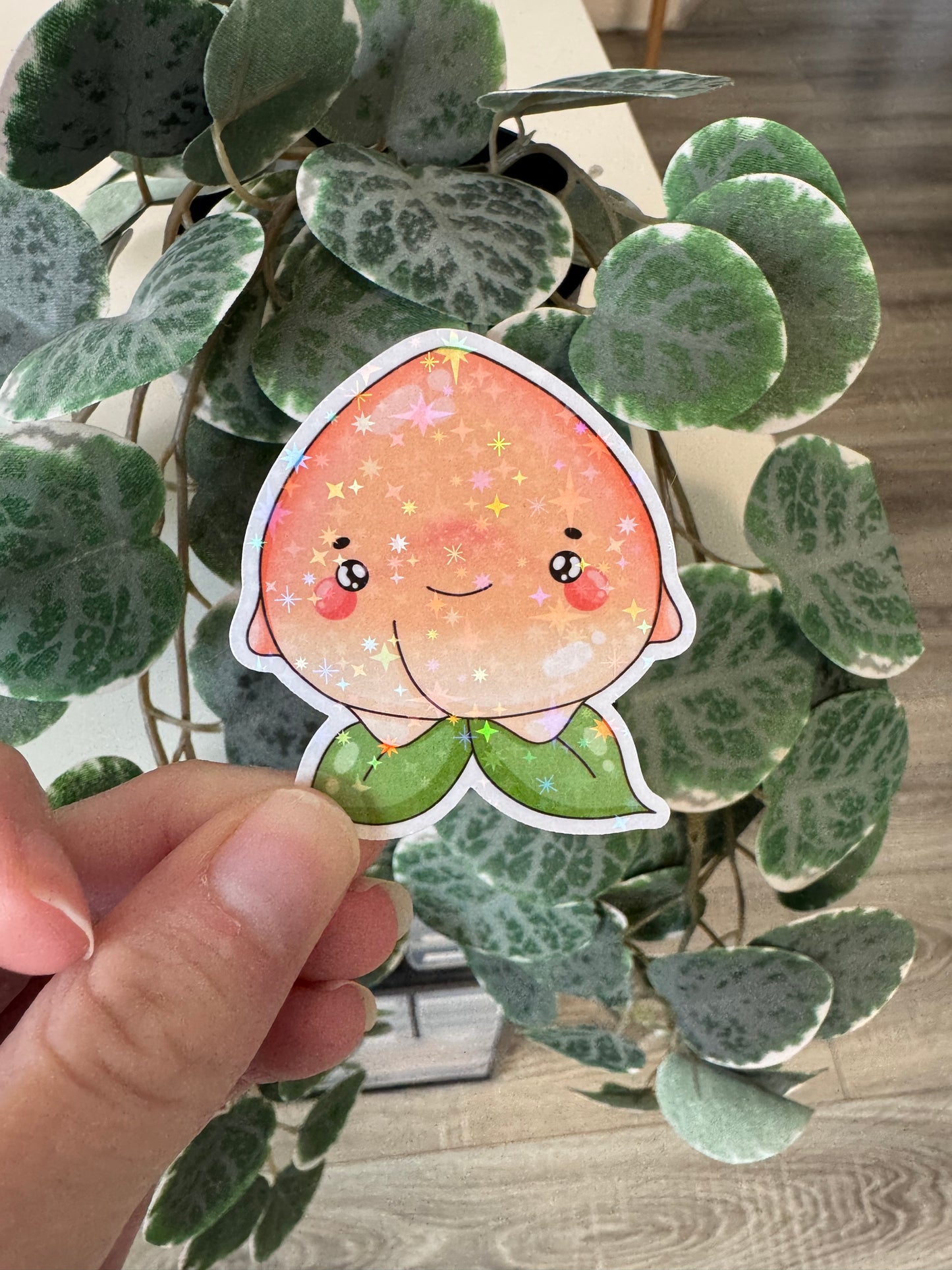 Sticker Pfirsich kawaii