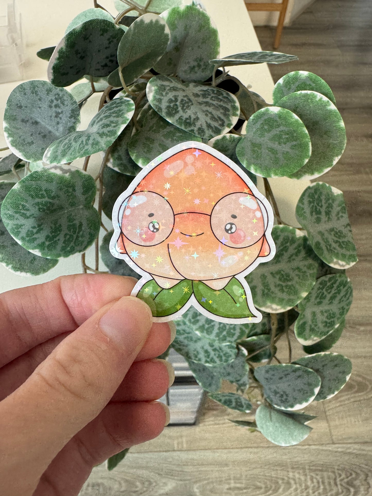 Sticker Pfirsich kawaii