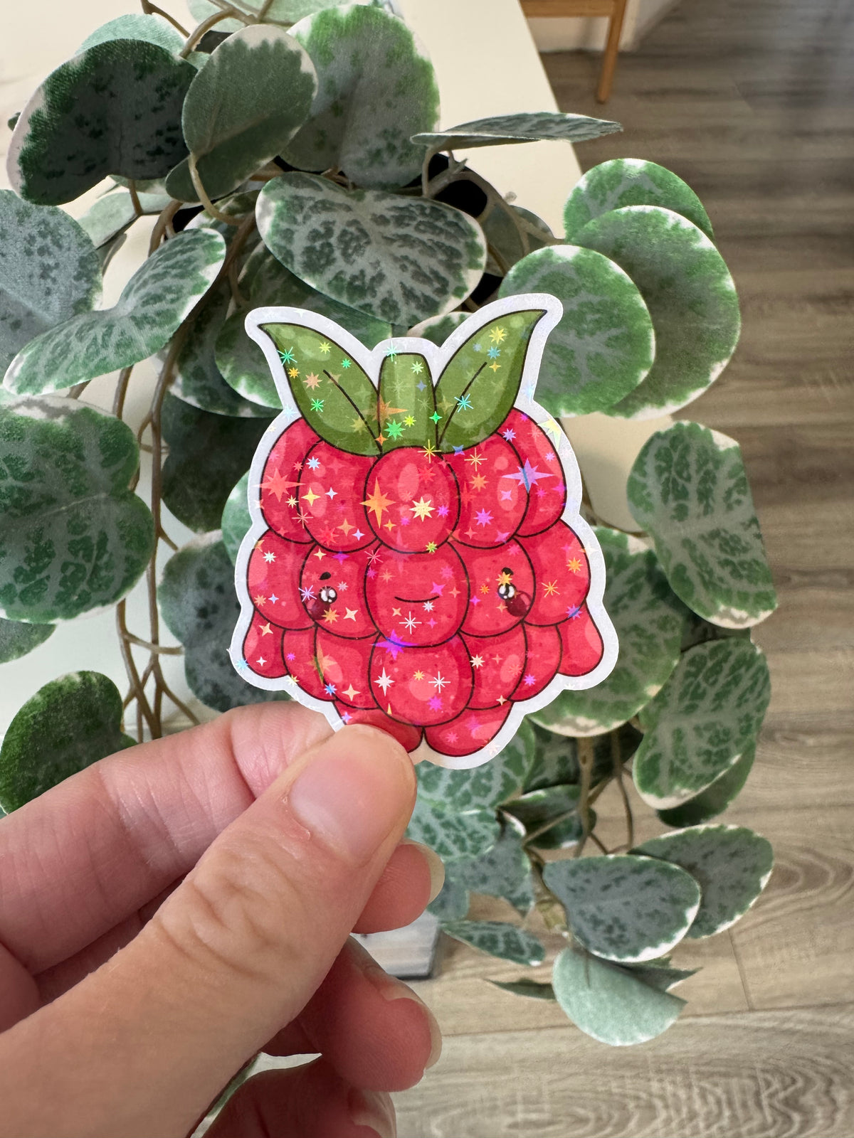Sticker Himbeere kawaii