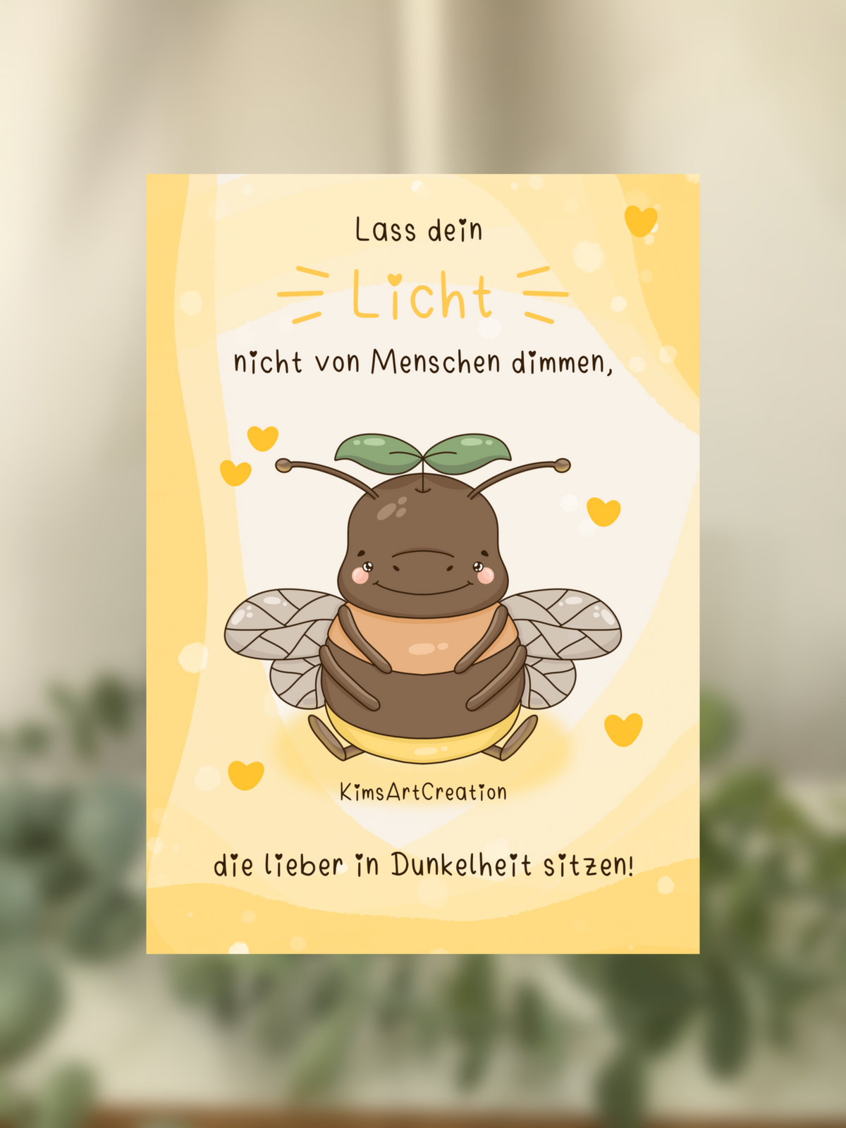 Karte Reminder Glühwürmchen
