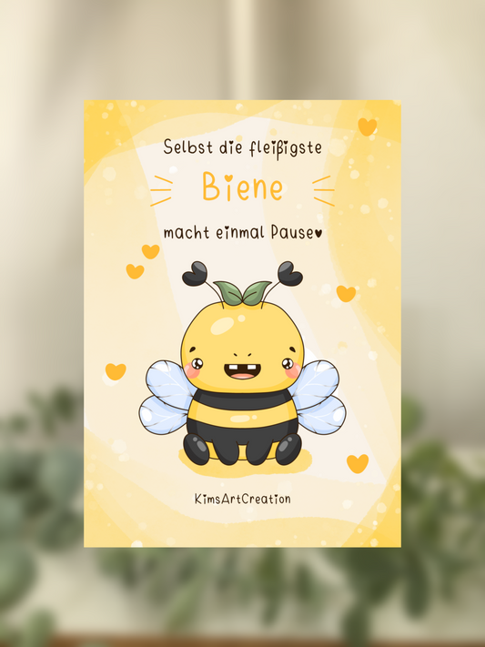 Karte Reminder Honigbiene