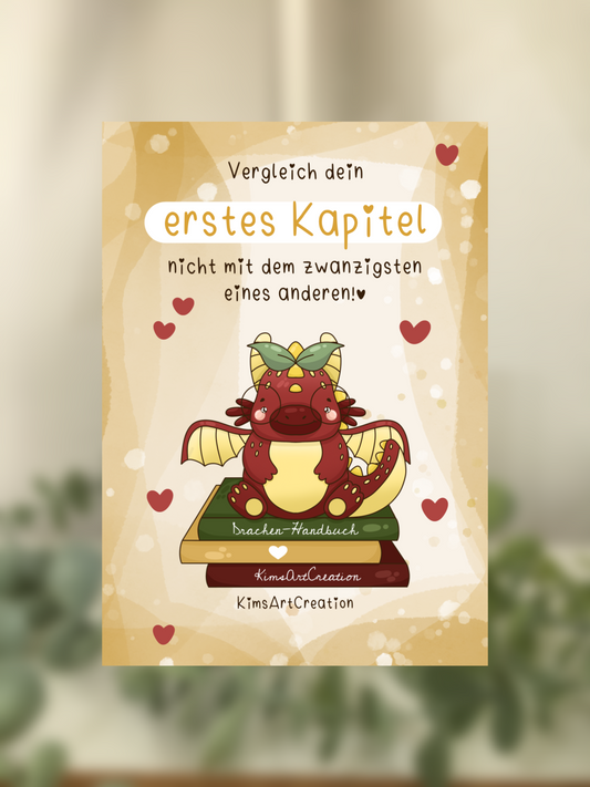 Karte Reminder Bücherdrache